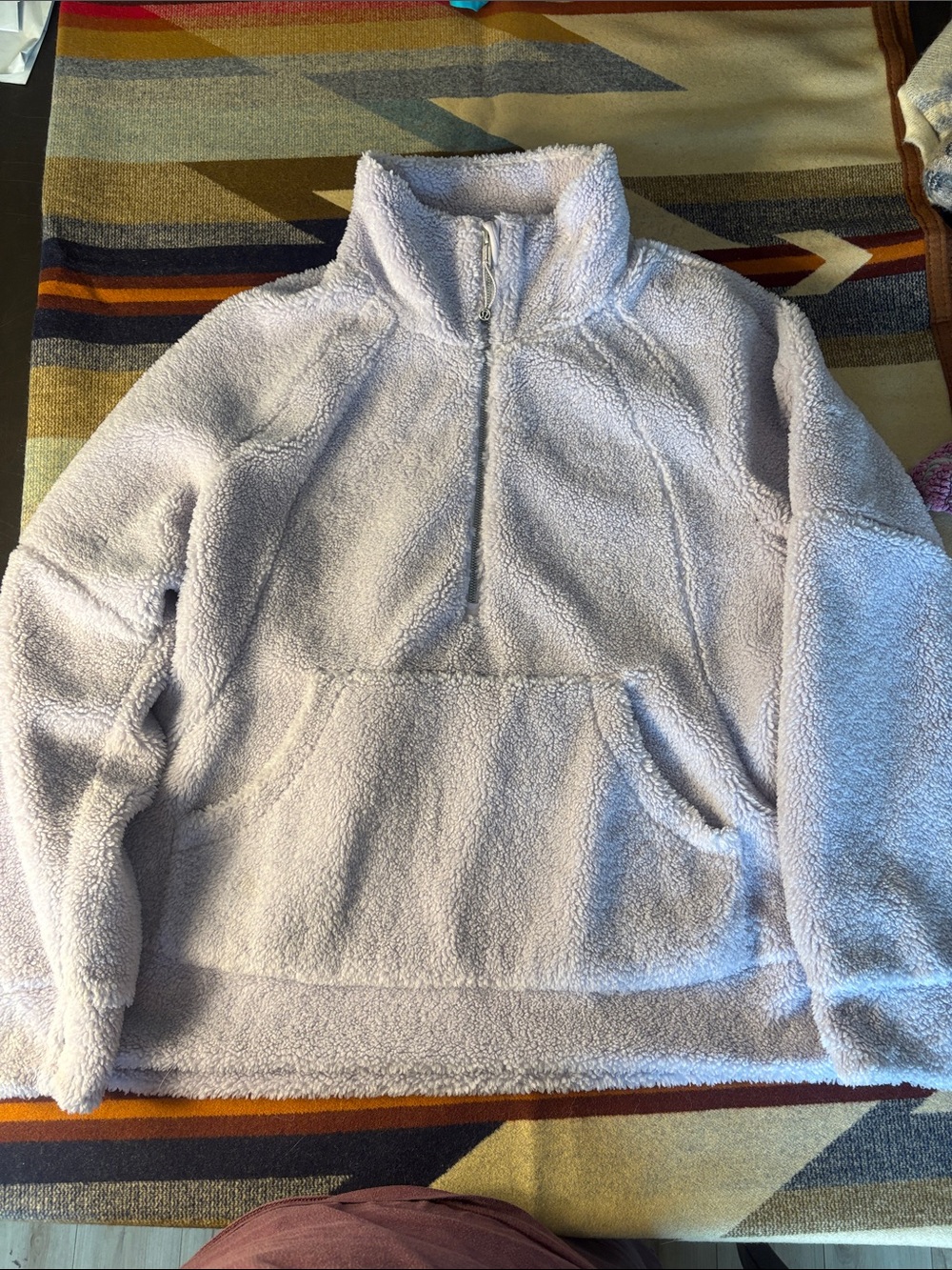 lululemon athletica Light Lavender Plush Half-Zip Sherpa Pullover
